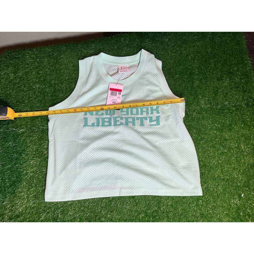 Nike WNBA New York Liberty Mesh Tank Top Mint Green HF6471-353 Womens Large NWT